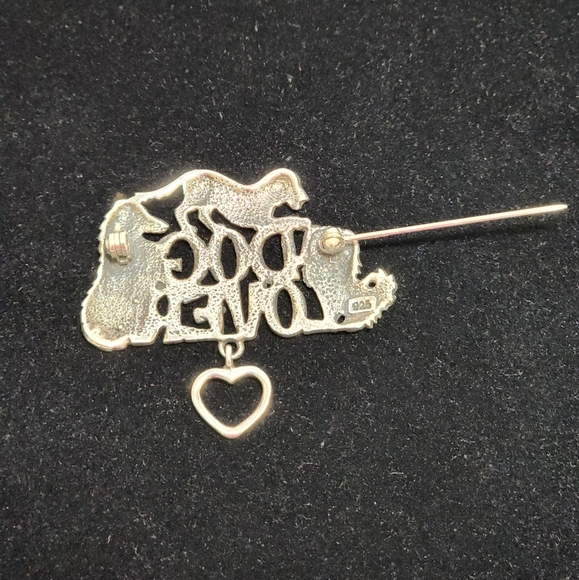 Sterling Silver Dog Lover Pin - Picture 4 of 10
